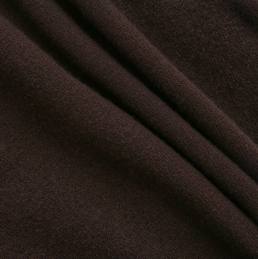 MALLORY AND MERLOT BROWN BIRNIT KNIT CARDIGAN
