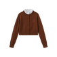 MALLORY AND MERLOT RUST BIRNIT KNIT CARDIGAN