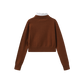 MALLORY AND MERLOT RUST BIRNIT KNIT CARDIGAN