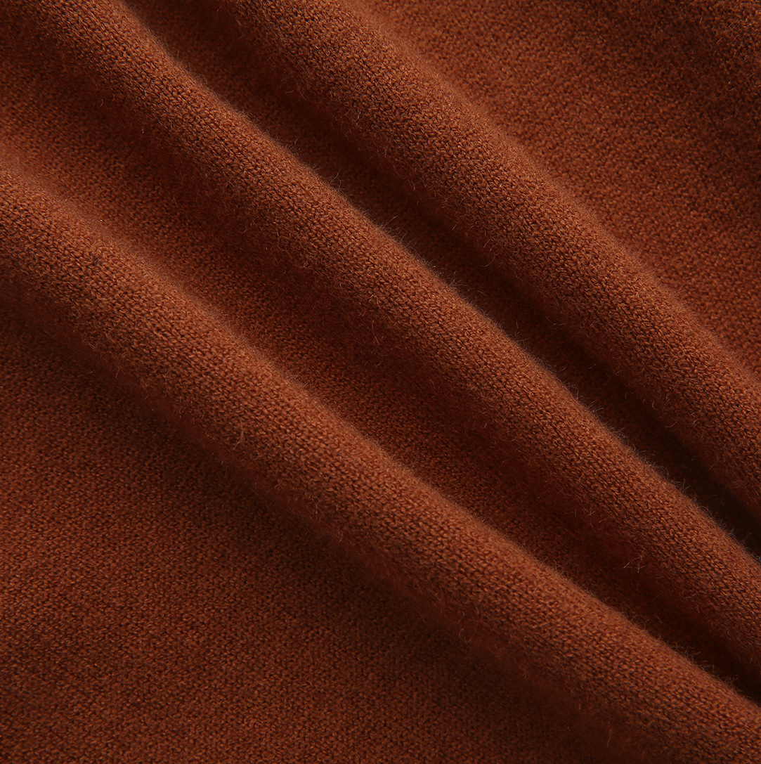 MALLORY AND MERLOT RUST BIRNIT KNIT CARDIGAN