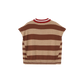 VIBE BROWN WIDE STRIPED KNIT VEST