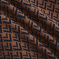 FRENCH HERITAGE BROWN/NAVY V DESIGN CARDIGAN