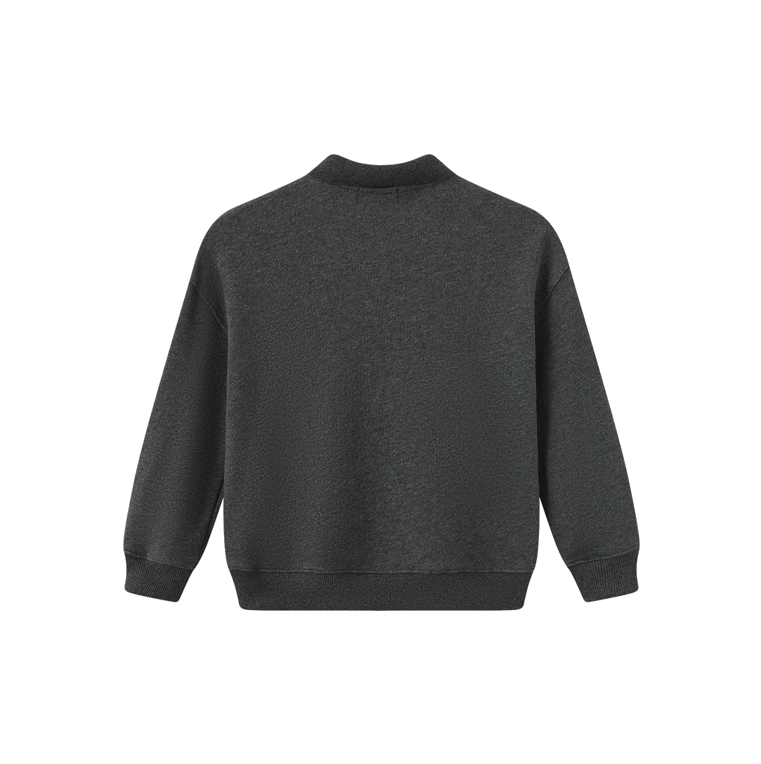 PHIL AND PHOEBE GREY CREST SWEATSHIRT