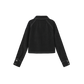 VIBE BLACK DENIM LAYER RAW EDGE SHIRT