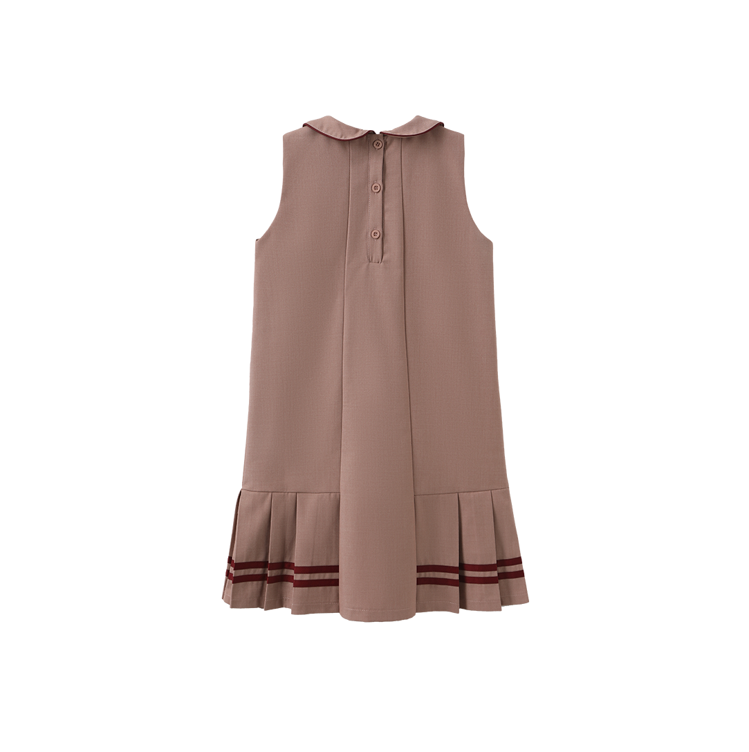 VALEN VEE MAUVE WOOL TRIM COLLAR JUMPER