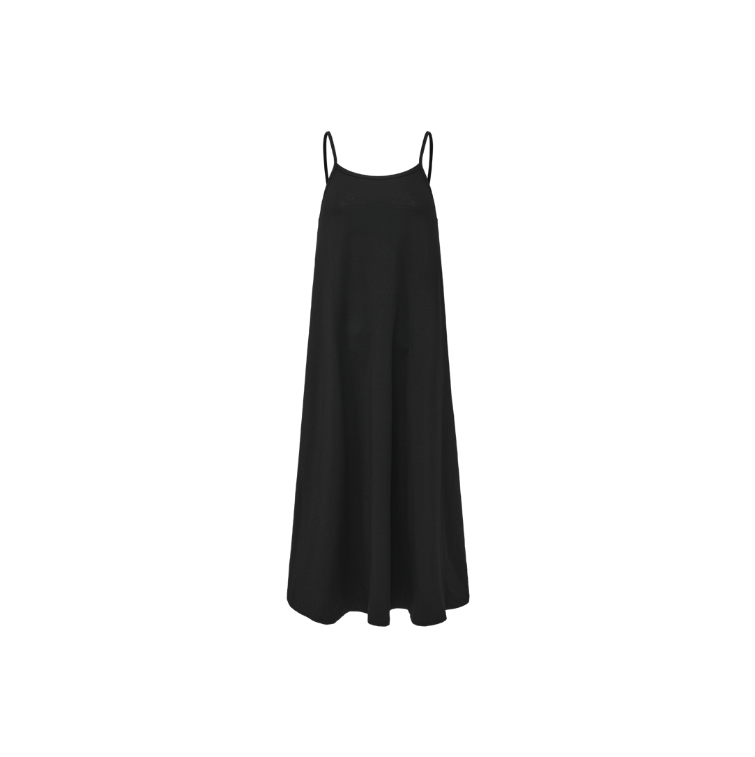 VIBE BLACK MIDI SWEATSHIRT DRESS