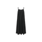 VIBE BLACK DENIM STRAP MIDI DRESS