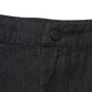VIBE BLACK DENIM CARGO CENTER PLEAT SKIRT
