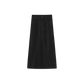 VIBE BLACK DENIM SEAM FLYFRONT SKIRT