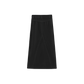 VIBE BLACK DENIM SEAM FLYFRONT SKIRT