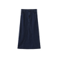 VIBE BLUE DENIM SEAM FLYFRONT SKIRT