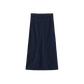 VIBE BLUE DENIM SEAM FLYFRONT SKIRT