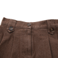 CREATIVE GENIUS BROWN DENIM SKIRT