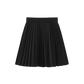 PAPILLON BLACK WOOL PLEAT SKIRT