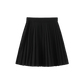 PAPILLON BLACK WOOL PLEAT SKIRT