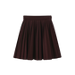 PAPILLON WINE WOOL PLEAT SKIRT