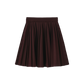 PAPILLON WINE WOOL PLEAT SKIRT
