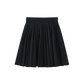 PAPILLON NAVY WOOL PLEAT SKIRT
