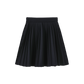 PAPILLON NAVY WOOL PLEAT SKIRT