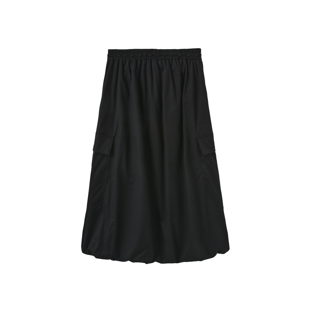 VIBE BLACK BUBBLE HEM POCKET SKIRT