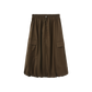 VIBE GREEN BUBBLE HEM POCKET SKIRT