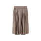 MALLORY AND MERLOT MAUVE WOOL OPEN PANEL SKIRT
