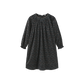 LILOU HUNTER GREEN FLORAL CORDUROY DRESS