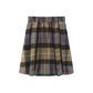 VALEN VEE PLAID BUTTON WRAP SKIRT