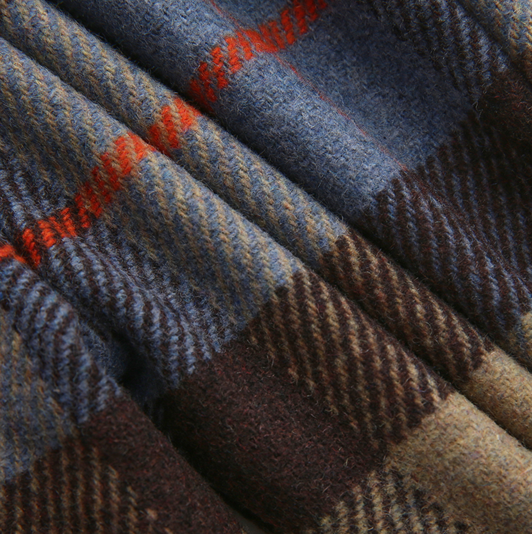 VALEN VEE PLAID BUTTON DETAIL PANTS