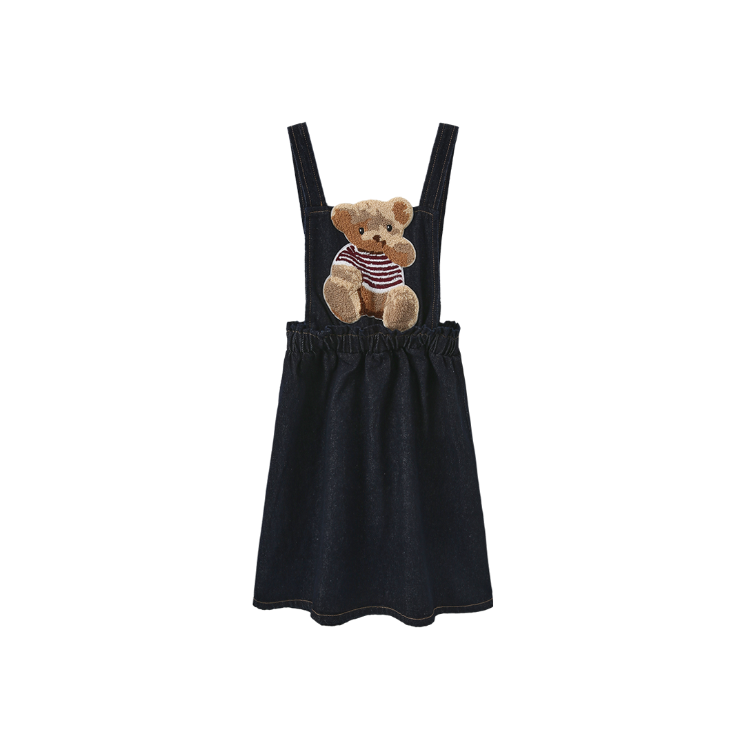 PHIL AND PHOEBE DENIM SHERPA BEAR PATCH JUMPER