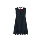 MINIMAL NAVY TAFFETA COLLAR JUMPER