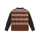 VIBE BROWN WIDE STRIPE SWEATER