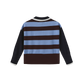 VIBE BLUE WIDE STRIPE SWEATER