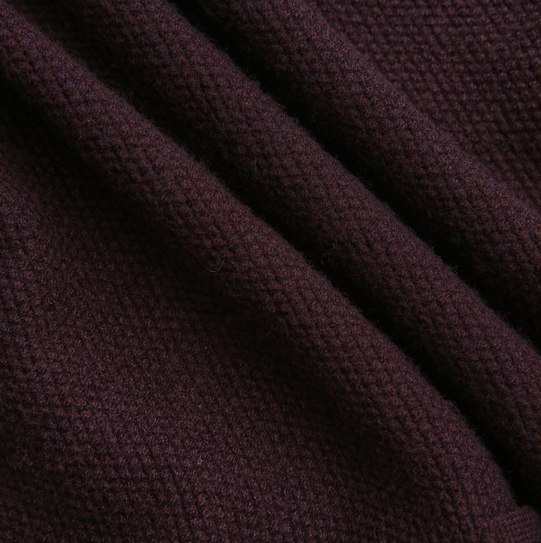 MINIMAL WINE EMBROIDERED KNIT CARDIGAN/DRESS SET