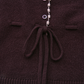 MINIMAL WINE EMBROIDERED KNIT CARDIGAN/DRESS SET