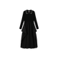 MINIMAL BLACK KNIT COLLAR BUBBLE DRESS