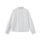 MALLORY AND MERLOT WHITE BEADED COLLAR TRIM BLOUSE