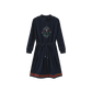 PHIL AND PHOEBE NAVY LOGO SWEATSHIRT DRESS