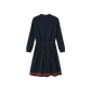 PHIL AND PHOEBE NAVY LOGO SWEATSHIRT DRESS