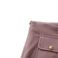 MALLORY AND MERLOT DUSTY PINK WOOL STITCH POCKET SKIRT