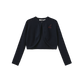LILOU NAVY SCALLOP SHRUG/ROBE SET