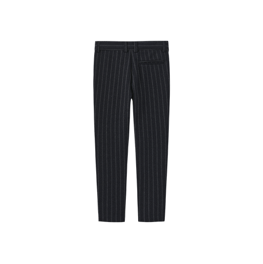 HARPER JAMES NAVY PINSTRIPE TEXTURE PANTS