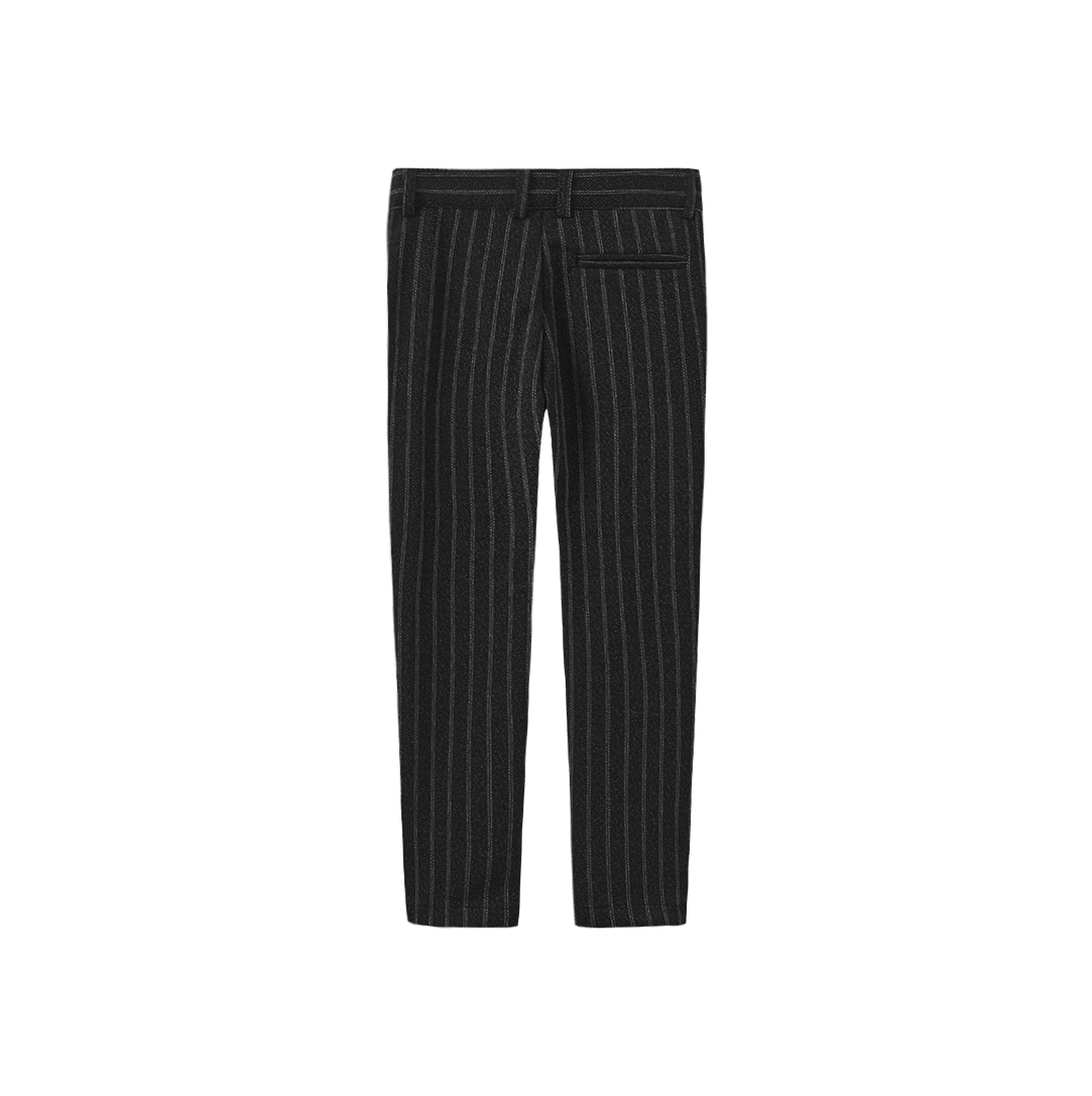 HARPER JAMES BLACK PINSTRIPE TEXTURE PANTS