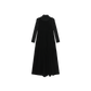 LILOU BLACK VELOUR TURTLENECK/MAXI DRESS SET