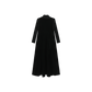LILOU BLACK VELOUR TURTLENECK/MAXI DRESS SET