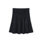 PHIL AND PHOEBE DENIM SHERPA BEAR PATCH SKIRT