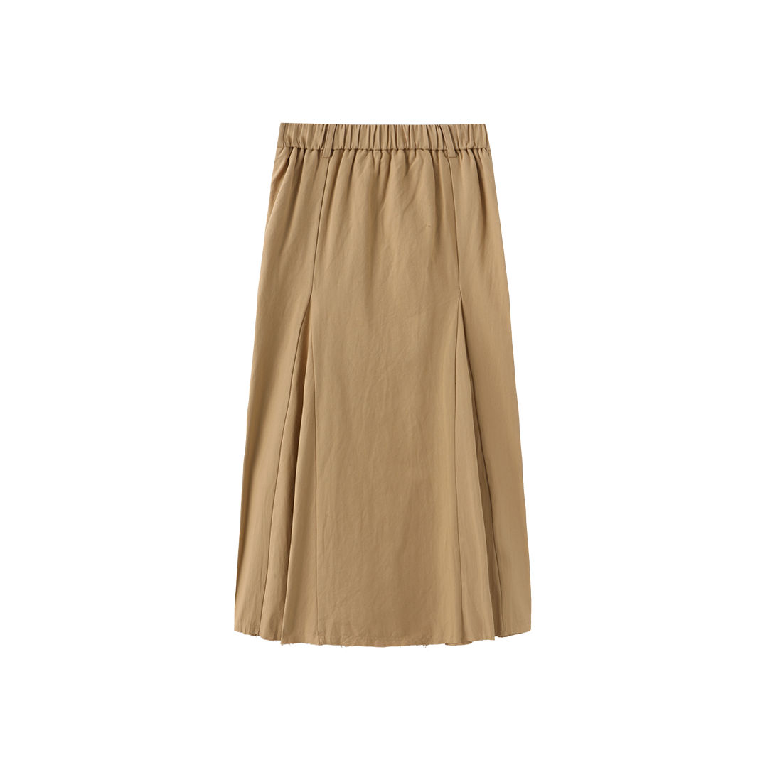 N+A NATURAL CANVAS A LINE SKIRT