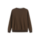 VIBE BROWN SMALL COLLAR GRAPHIC SWEATSHIRT
