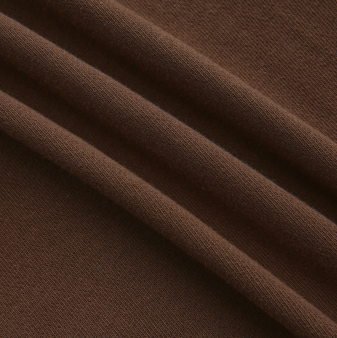VIBE BROWN SMALL COLLAR GRAPHIC SWEATSHIRT