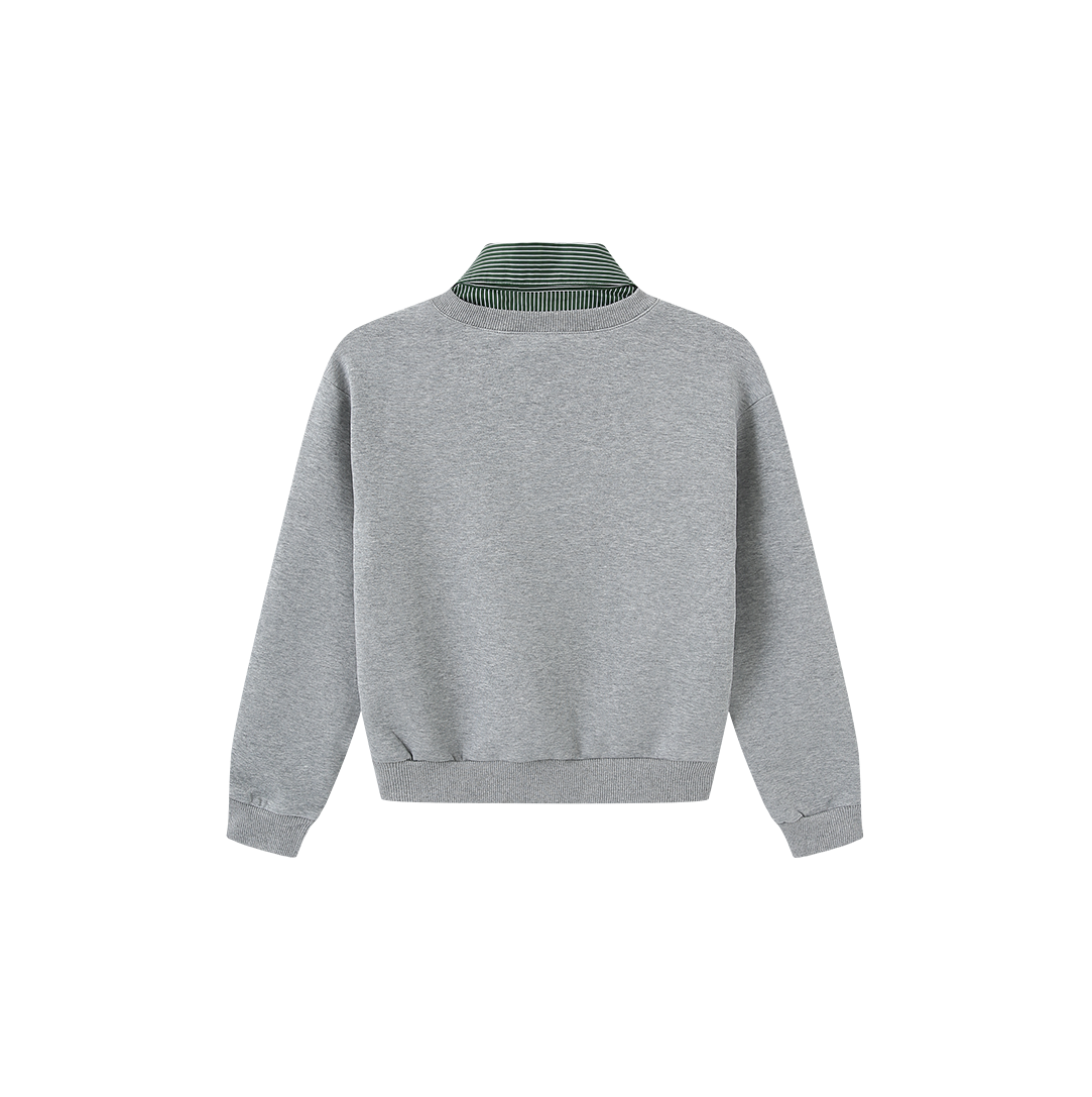 N+A GREY COLLAR SWEATSHIRT